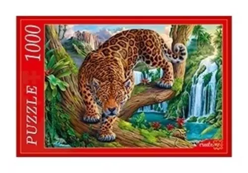 Пазл "Грозный леопард"