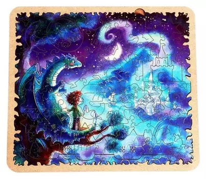 Пазл - картина из дерева «В волшебной стране» 83 детали
