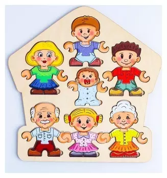Пазл-конструктор «Собери персонажа. семья»