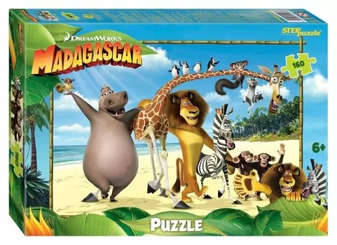 Пазл Мадагаскар, 160 деталей