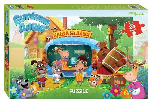 Пазл maxi 24 элемента Буренка Даша
