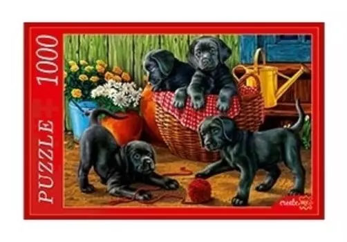 Пазл "Щенки лабрадора"