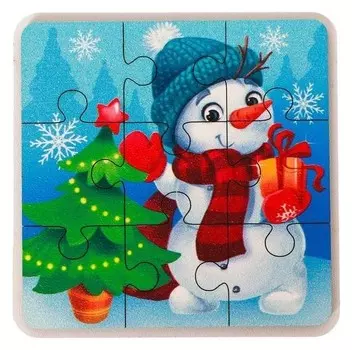 Пазл «Снеговичок»