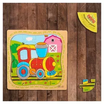 Пазл в рамке Паровоз