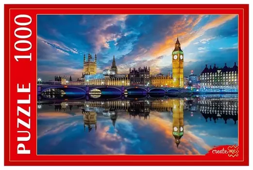 Пазлы 1000 элементов Биг Бен на закате