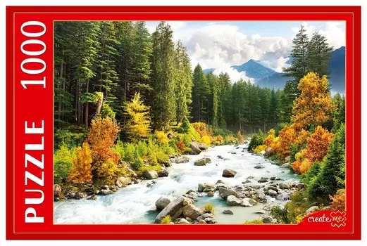 Пазлы 1000 элементов Осенняя горная река