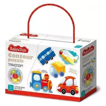 Пазлы контурные «Транспорт»