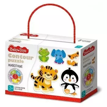 Пазлы контурные «Животные»