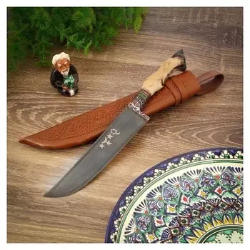 Пчак шархон, рукоять-лапка, гарда с гравировкой