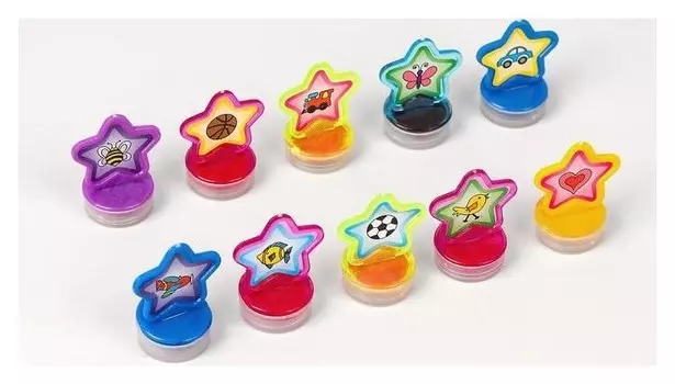 Печать цветная «Звёздочки», набор 10 шт.