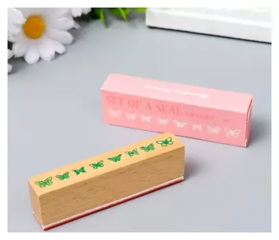 Печать дерево "Бабочки" 8х1,5 см