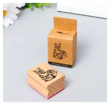 Печать дерево "Мишка косолапый" 4х3х2,4 см