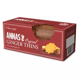 Печенье Annas Ginger Thins тонкое имбирное, 150г