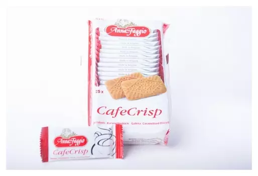 Печенье Caf? Crisp Anna Faggio хруст.карамельное (Инд.уп.), 25шт/уп., 150г