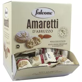 Печенье сдобное Falcone "Amaretti" мягкое Classico, 1 кг (100 шт. по 10 г), в коробке Office-box, Mc-00014395