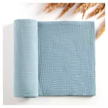 Пелёнка муслиновая крошка Я "Aquamarine" 130х100см, 100% хлопок