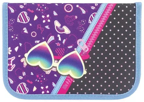 Пенал 1 отделение, откидная планка, Сказка