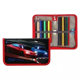 Пенал 1 секция с наполнением Calligrata «Карта неба», 16 предметов, 115 х 205 мм, ламинированный картон