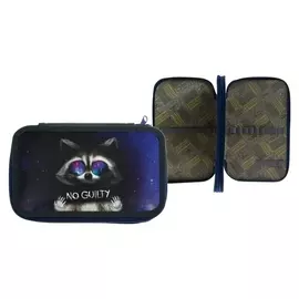 Пенал 2 секции Calligrata, 125 х 205 мм, ламинированный картон, "Енотик"