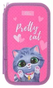 Пенал 2 секции Милый котенок