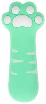 Пенал-косметичка юнландия на молнии, силикон, "Paw Mint", мятный, 20х7 см, 270056