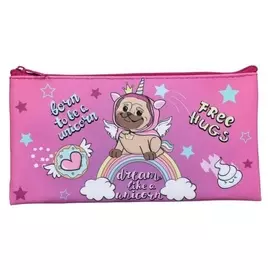 Пенал мягкий, 1 отделение, плоский, 105 х 195 мм, «Оникс», ПМП 01-20, «мопсикорн»