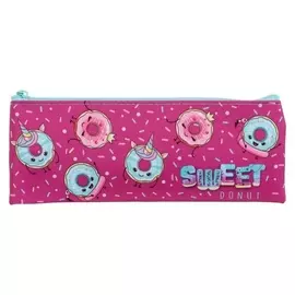Пенал мягкий, 1 отделение, плоский 75 х 195 мм, «Оникс», ПМП 07-20, «модные пончики»