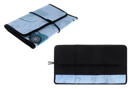 Пенал мягкий, скатка, на шнуровке, 220 х 430 мм, пнш-1 «Путешествие»