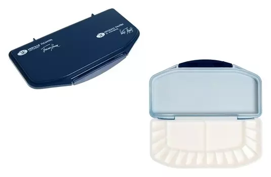 Пенал-палитра под акварель ЗХК "Белые ночи", 21 х 10.3 х 2.4 см, 16 цветов, пластик