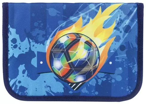 Пенал с наполнением 1 отделение откидная планка Футбольный мяч