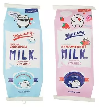 Пенал школьный "Молоко"