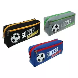 Пенал школьный на молнии 2 отделения "Футбол"