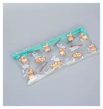 Пенал школьный на молнии Good Luck, 20.5 х 9.5см