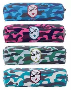 Пенал школьный на молнии "Милитари"