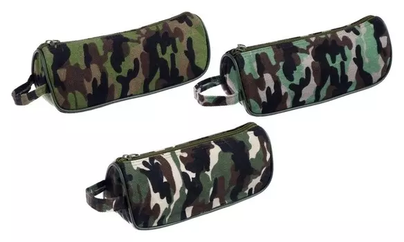 Пенал школьный на молнии "Миллитари"