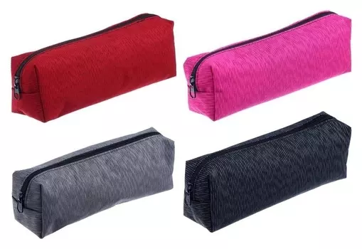 Пенал школьный на молнии "Однотонный"