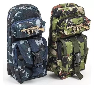 Пенал школьный "Рюкзачок-милитари"