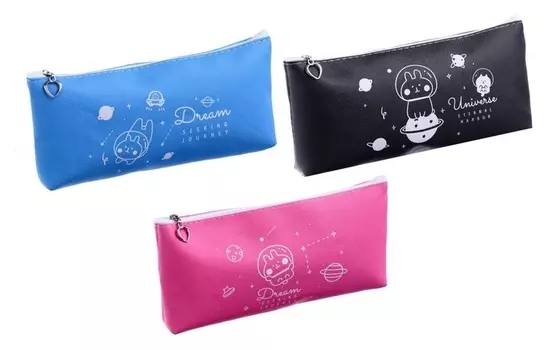 Пеналы школьный на молнии "Космос"