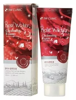 Пенка для умывания натуральная Rose Water