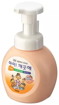 Пенное мыло для рук с антибактериальным эффектом, с насосом дозатором - пенообразователем, аромат персика