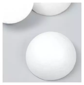 Пенопластовые заготовки для творчества "Полусферы" набор 5 шт 7 см