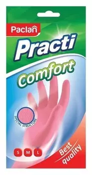 Перчатки резиновые Paclan "Practi Comfort", размер M