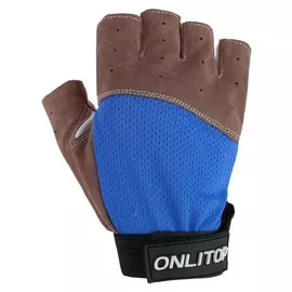 Перчатки спортивные, размер S, цвет синий
