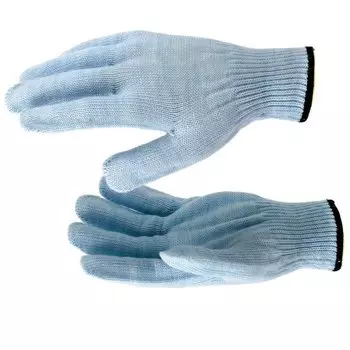 Перчатки трикотажные, акрил, цвет зенит, оверлок россия