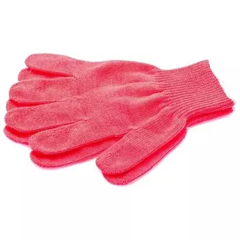 Перчатки трикотажные, акрил, коралл, оверлок россия