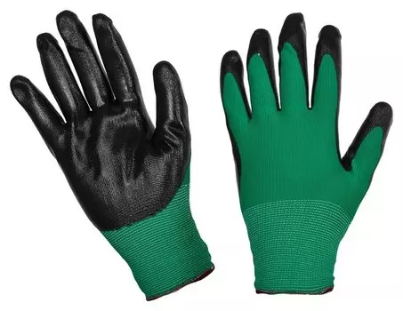 Перчатки защитные нейлоновые с нитриловым покрытием (Р.9)