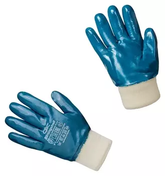 Перчатки защитные Strongshell полное нитриловое покрытие резинка р.11