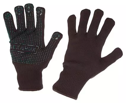 Перчатки защитные трикотажные Manipula механик блэк хлопок/нейлон (Tng-30)