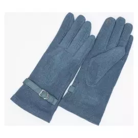 Перчатки женские, безразмерные, цвет голубой