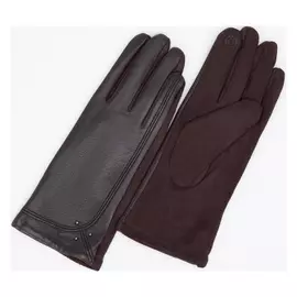 Перчатки женские, безразмерные цвет коричневый